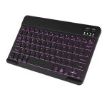 Portable RGB Bluetooth Wireless Keyboard – 7-Color Backlit, Rechargeable 10-Inch Mini Keyboard for iOS, Android & Windows